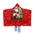Hooded Blanket - "Big Nick Energy" Christmas Santa Snuggle Throw