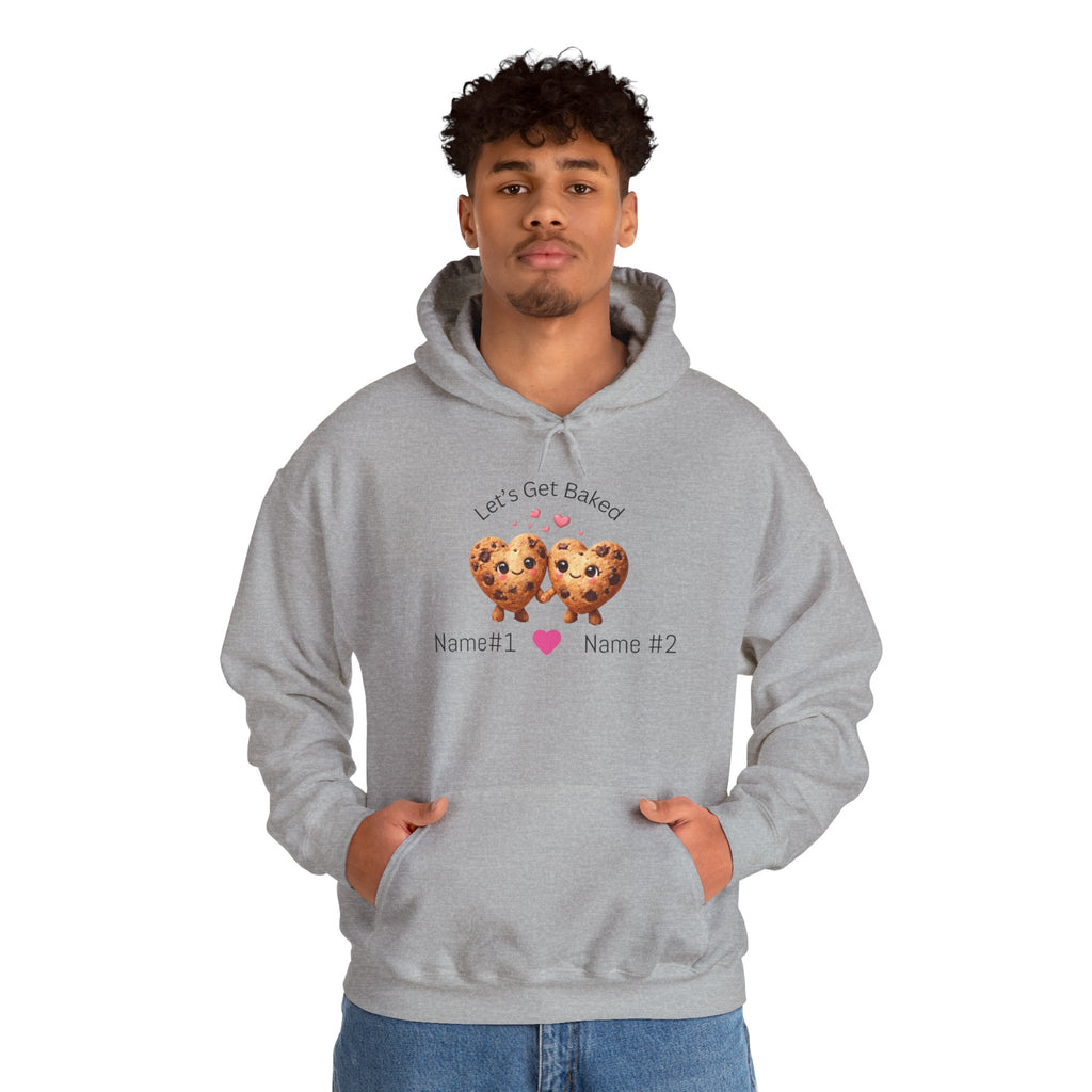 Let's Get Baked Cookie Hoodie — Personalized Couple Sweatshirt