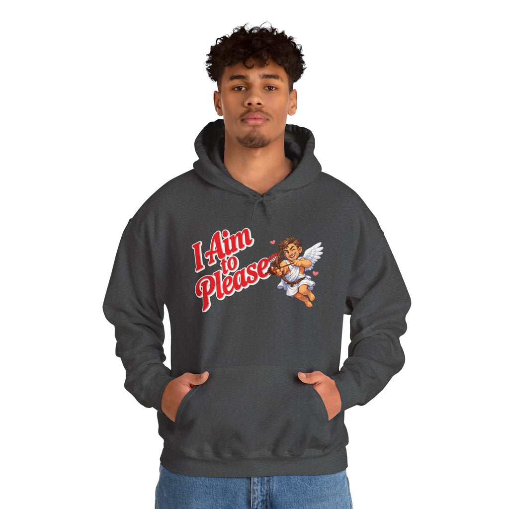 Valentines Day Cupid Hoodie - "I Aim To Please"