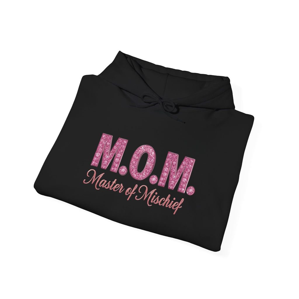 Mom Hoodie — "M.O.M. Master of Mischief" Graphic Mother's Day Pullover