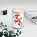 Scented Soy Candle — "I Aim to Please" Valentine Cupid Design (13.75 oz)