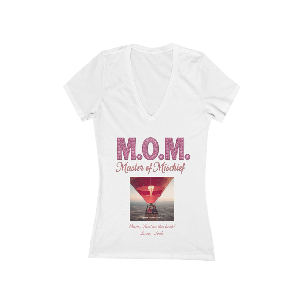 M.O.M. "Master of Mischief" V‑Neck Tee — Funny Mom T‑Shirt for Mother's Day & Everyday