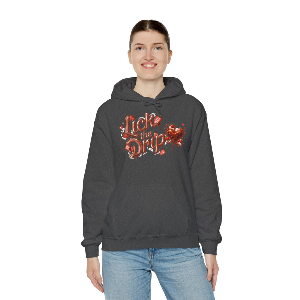 Dripping Heart Graphic Hoodie | Valentine's Day Heart Drip Design