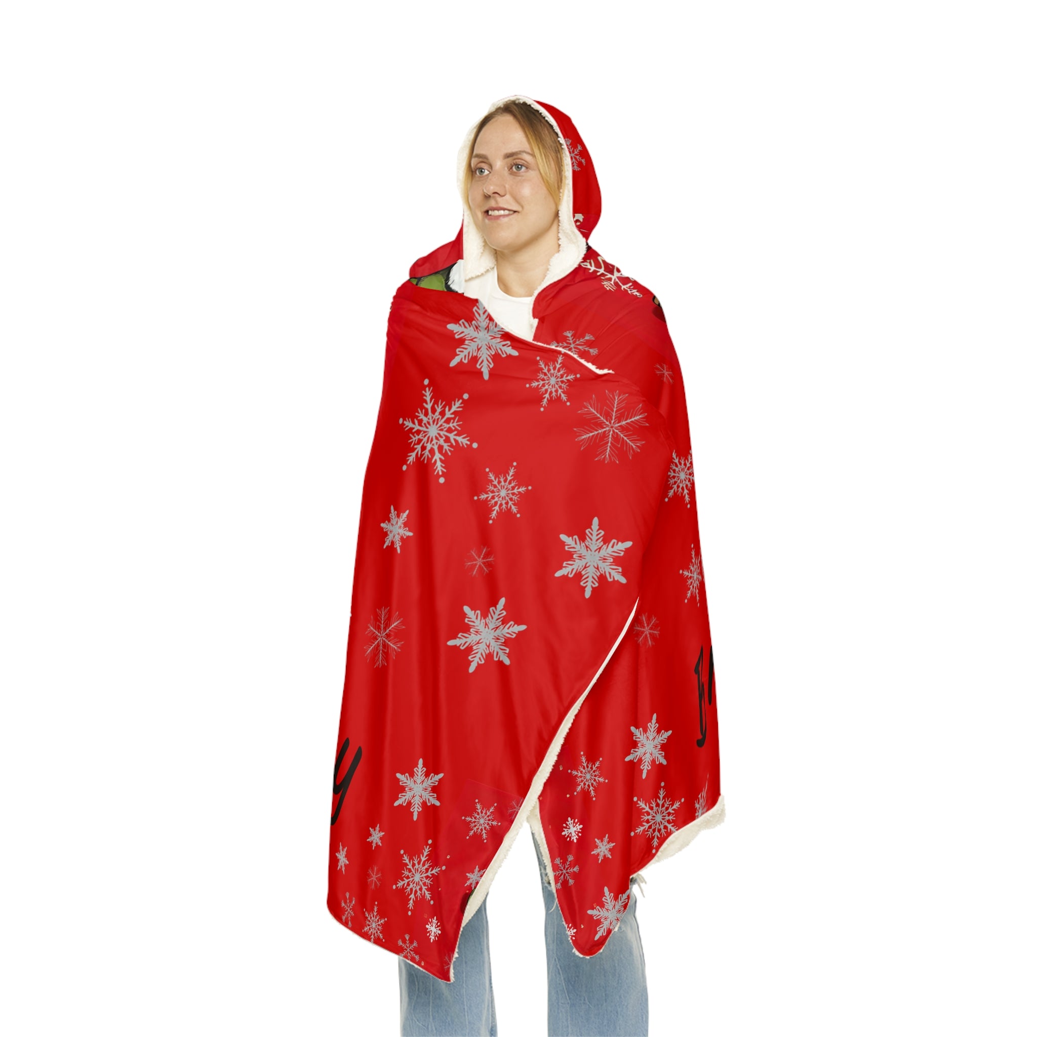 Hooded Blanket - "Big Nick Energy" Christmas Santa Snuggle Throw