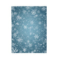 Snowflake Velveteen Plush Blanket — Cozy Winter Throw