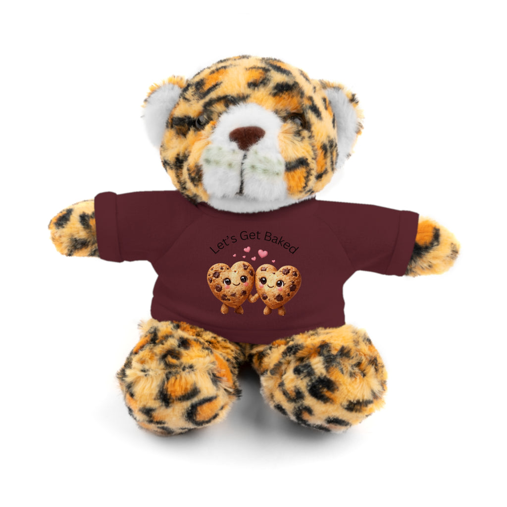 Plush Animal with "Let's Get Baked" Cookie Tee Stuffed Animal