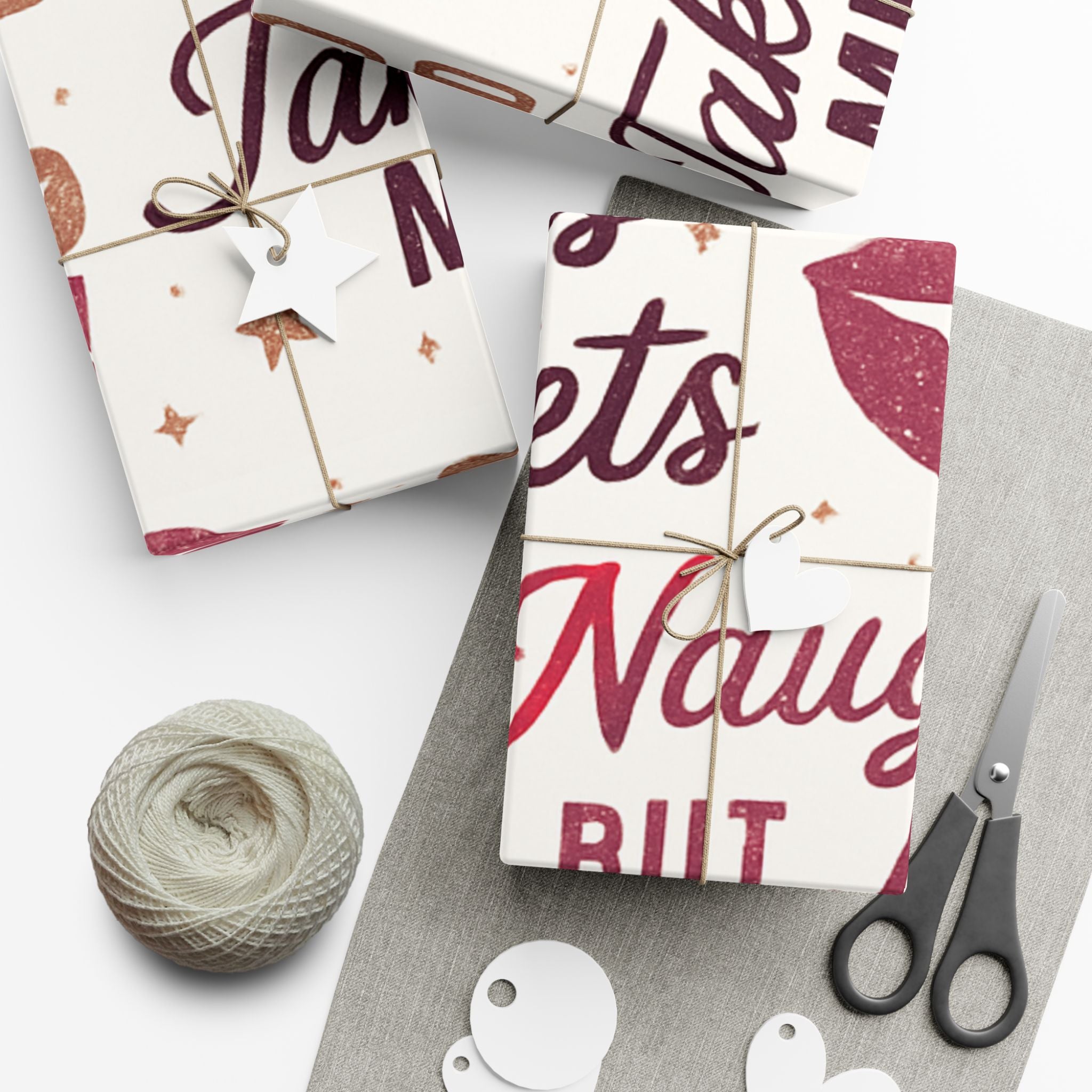 Festive Lips & Heels Holiday Wrapping - 29" x 72"