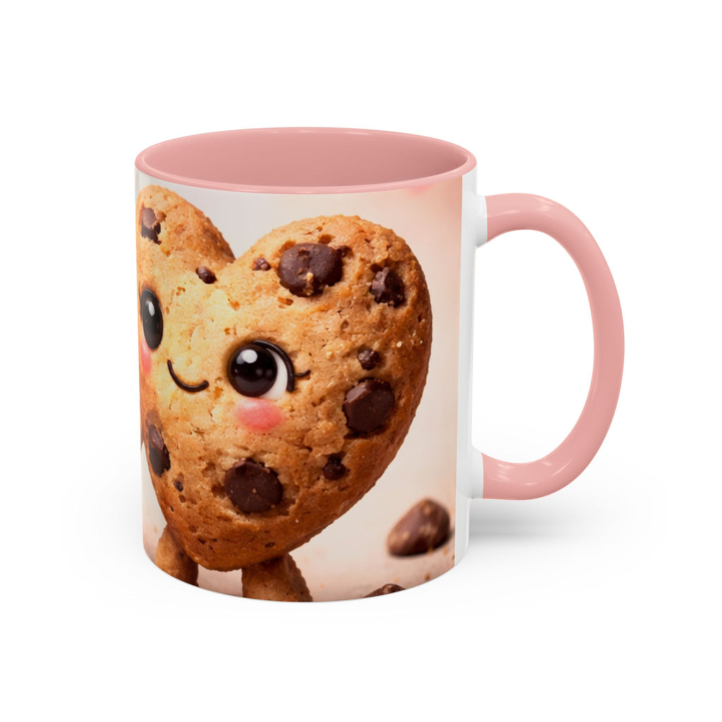 Heart Chocolate Chip Cookies Mug | Accent Coffee Mug, Valentines
