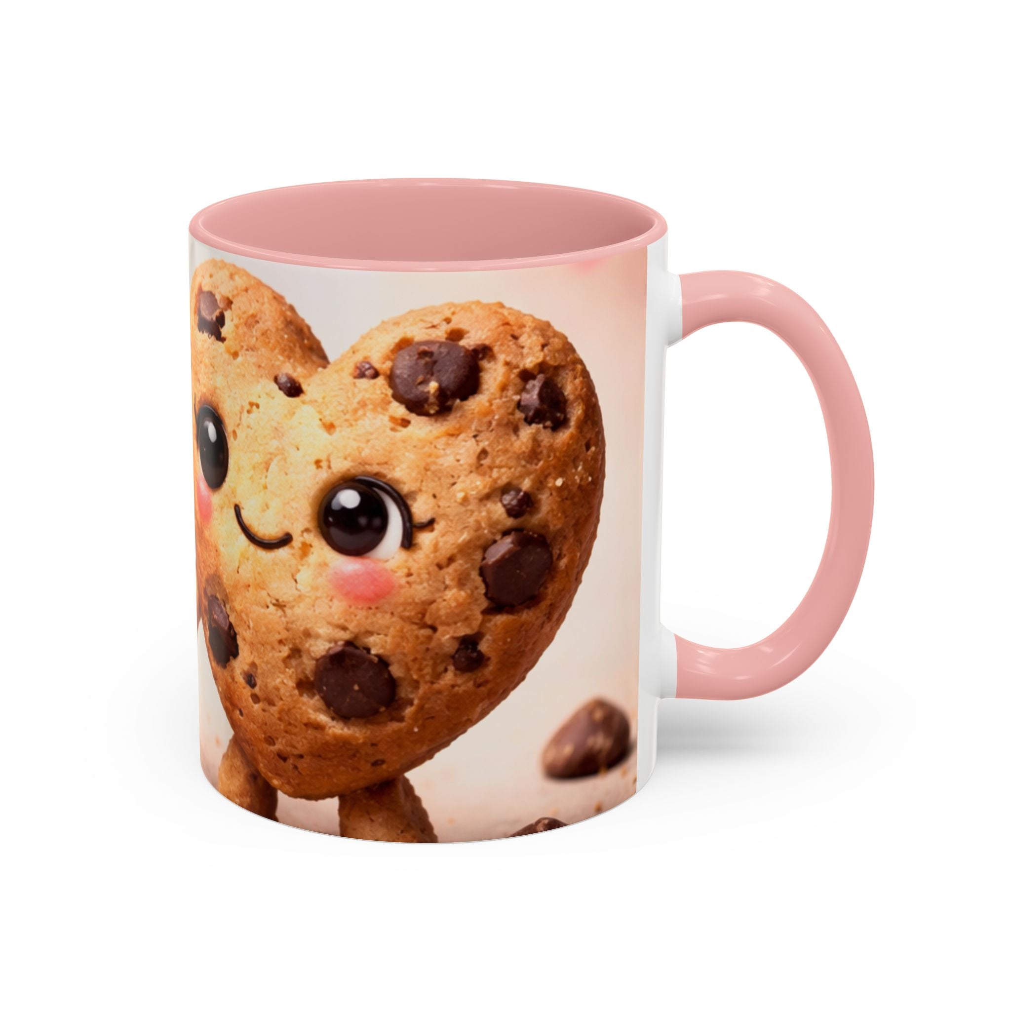 Heart Chocolate Chip Cookies Mug | Accent Coffee Mug, Valentines