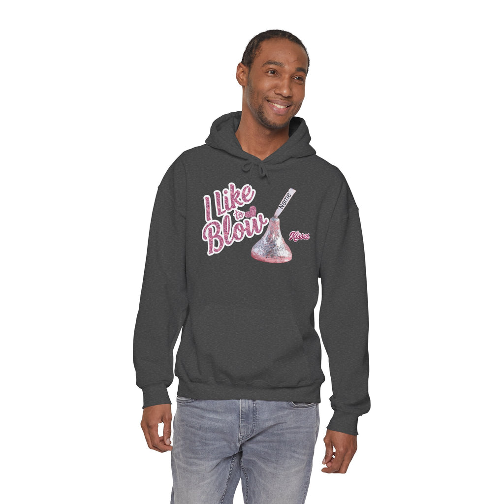 Personalized Valentines Hoodie, Kiss
