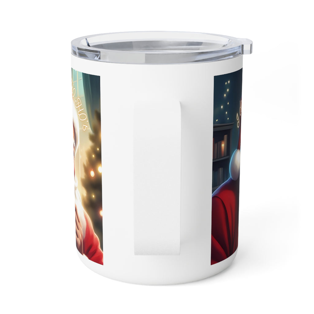 Santa 10" Insulated Travel Mug — "I Do It For The HO HO HO's"