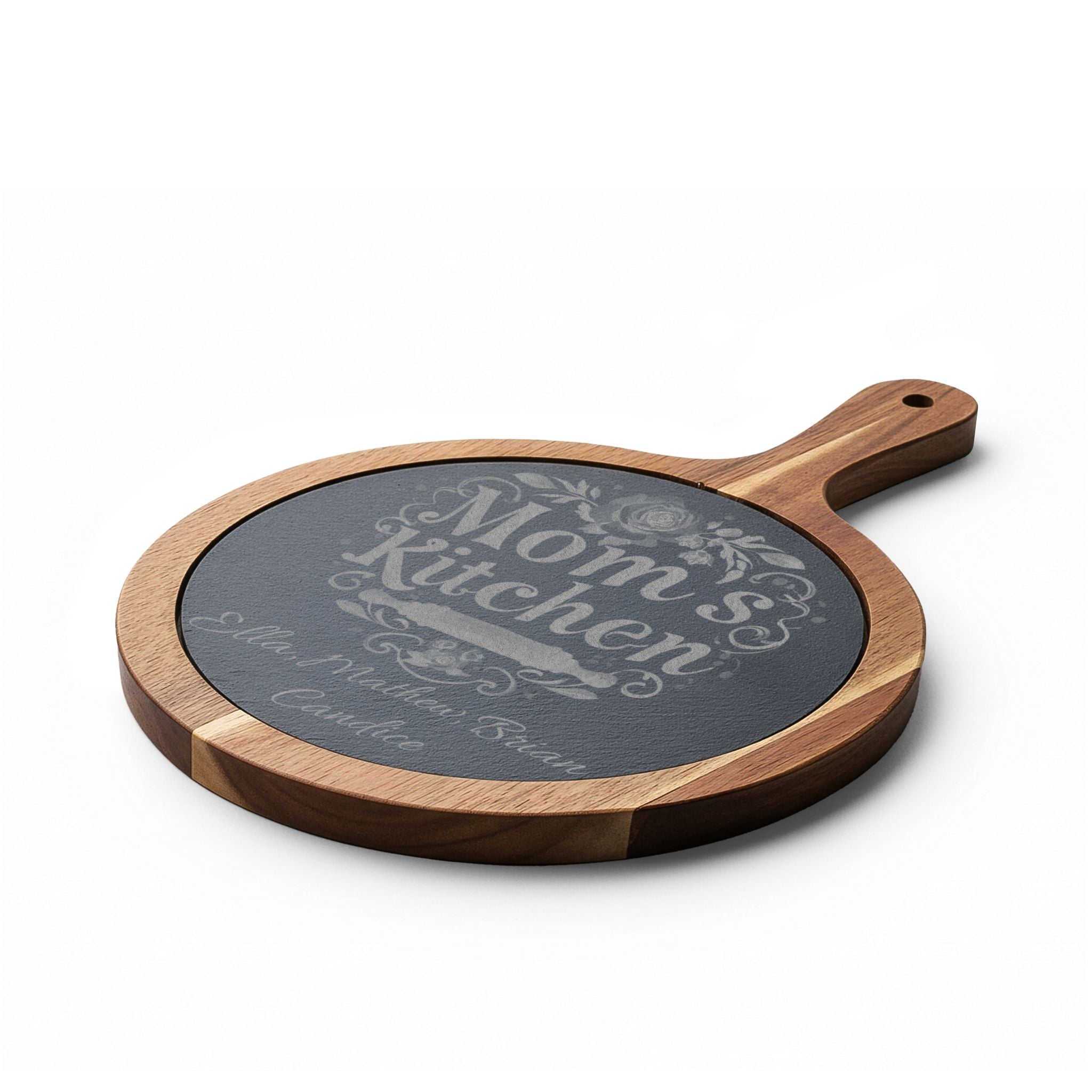 Engraved Mom’s Kitchen Charcuterie Board