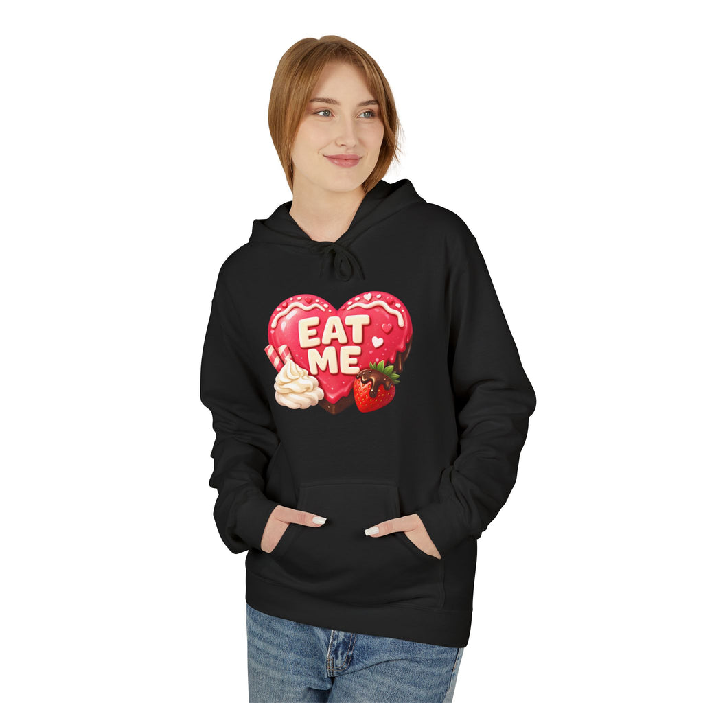 Valentine’s 'Eat Me' Strawberry Donut Hoodie — Cute Heart Pullover