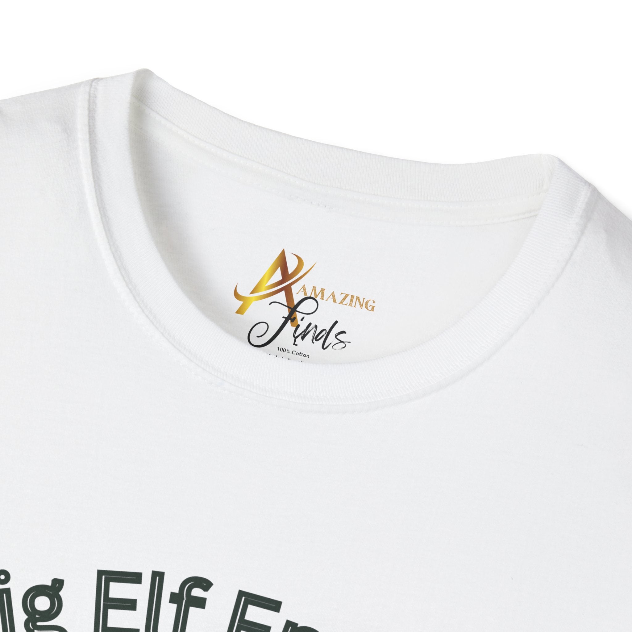 Adult Themed Big Elf  T-Shirt — 'Big Elf Energy' Christmas Attire