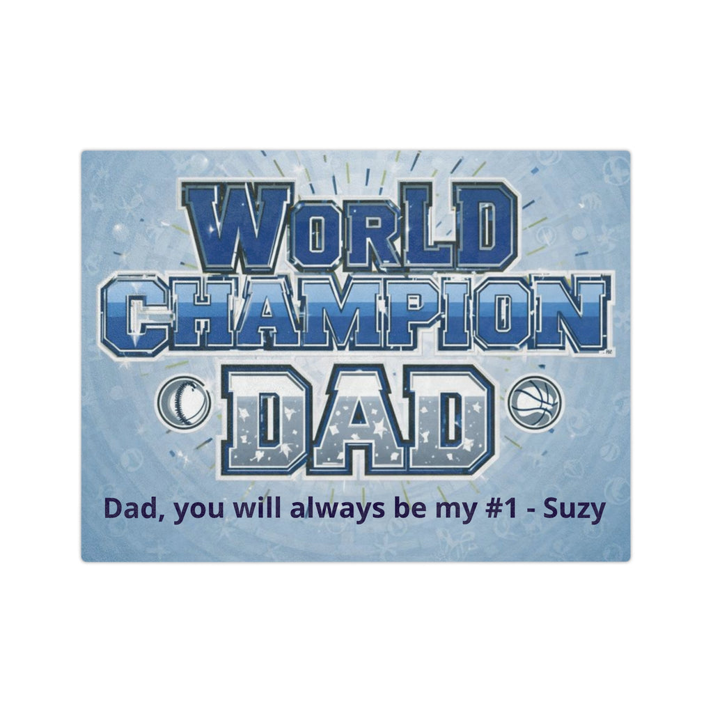 Personalized Blanket — Personalized "Dad, you will always be my #1