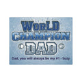 Personalized Blanket — Personalized "Dad, you will always be my #1