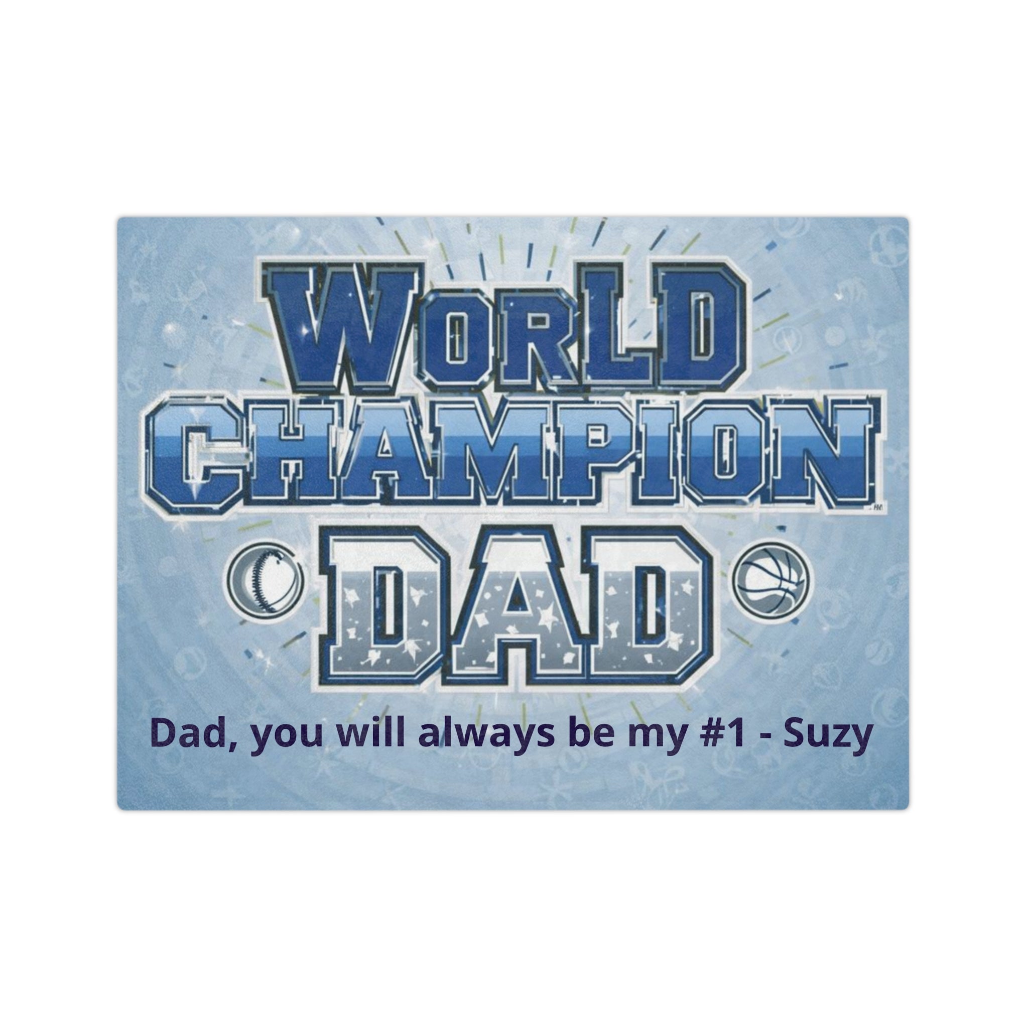Personalized Blanket — Personalized "Dad, you will always be my #1