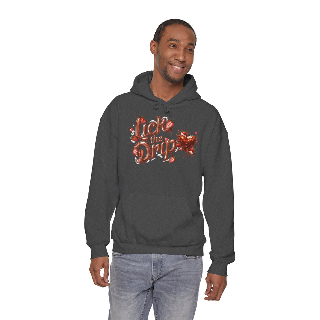 Dripping Heart Graphic Hoodie | Valentine's Day Heart Drip Design