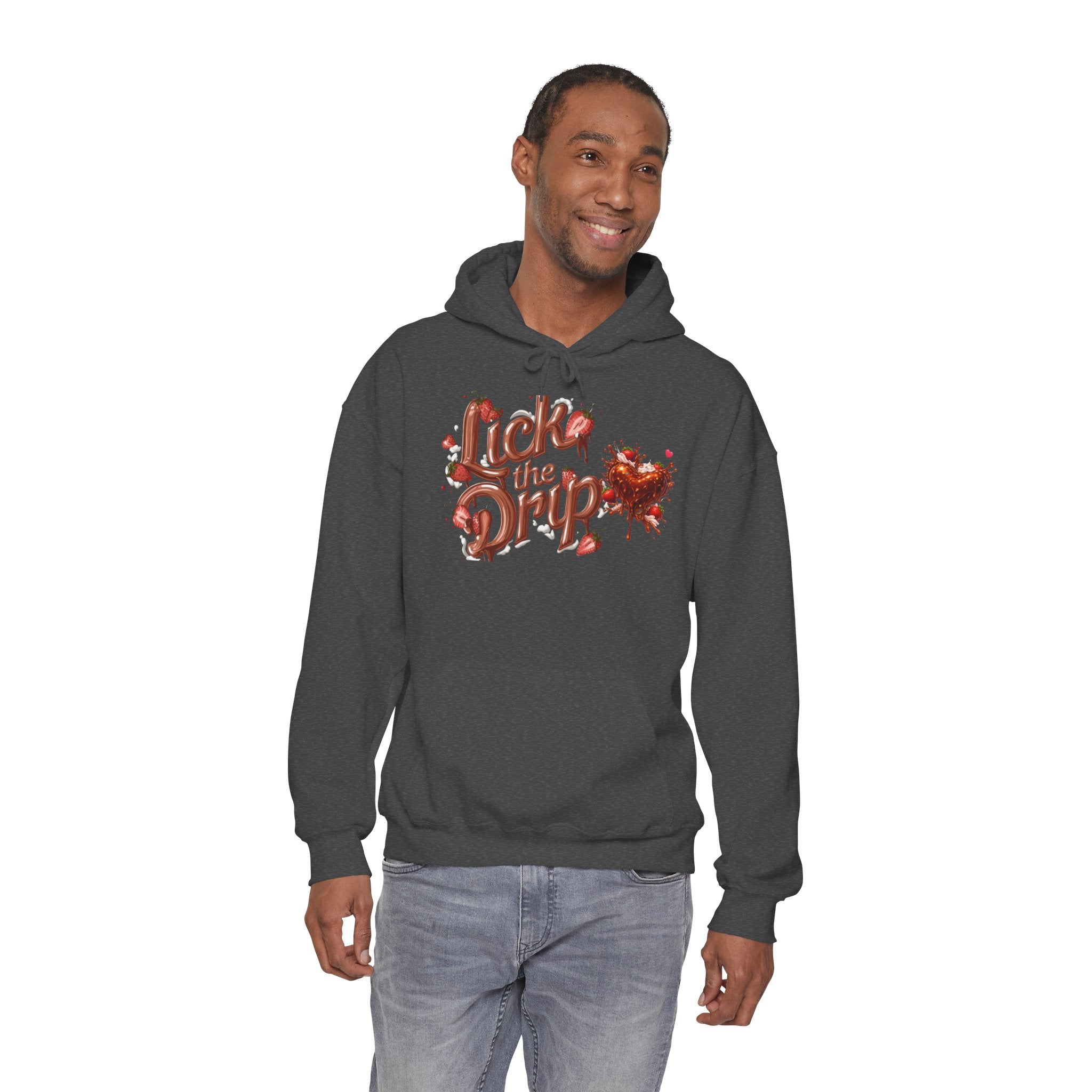 Dripping Heart Graphic Hoodie | Valentine's Day Heart Drip Design