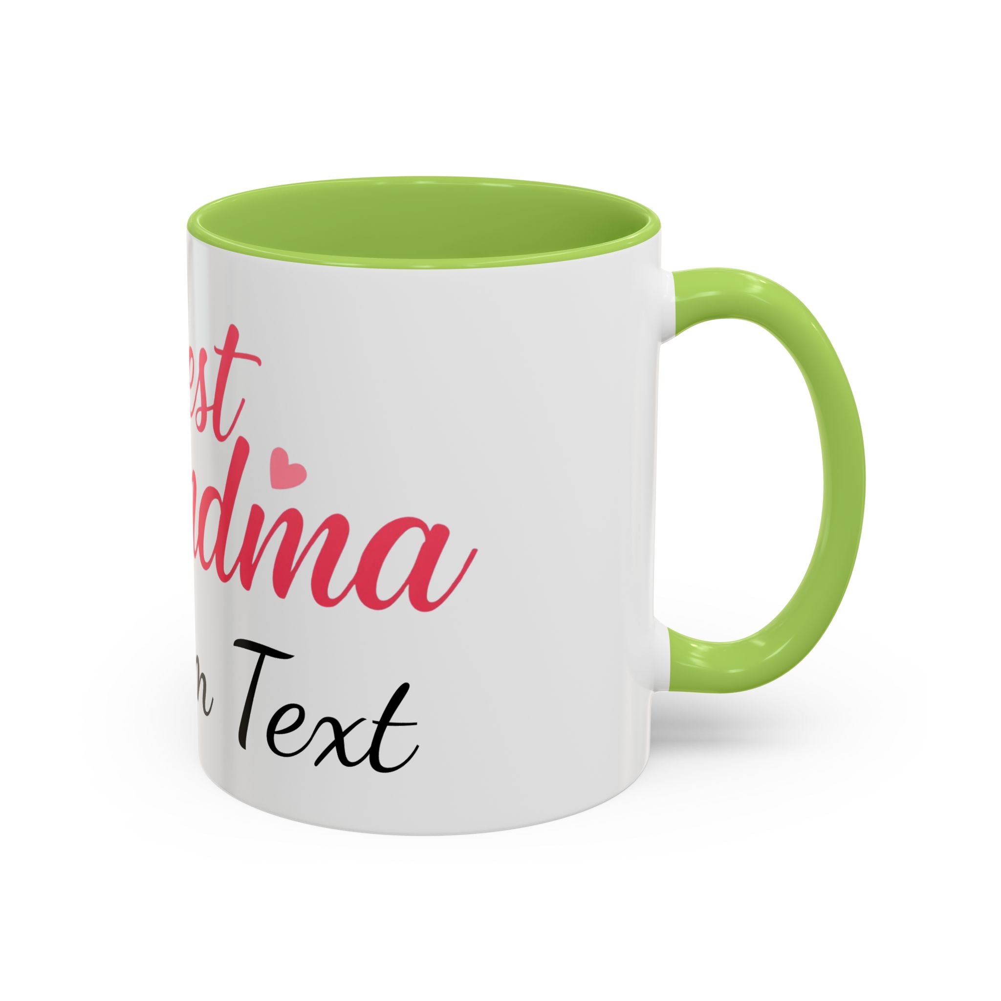 Best Grandma Custom Text Accent Coffee Mug — Personalized Gift for Grandmothers