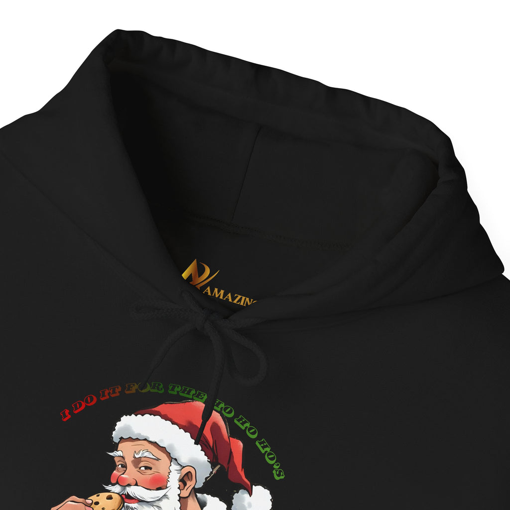 Adult Themed Santa Cookie Hoodie – 'I Do It For The Ho Ho Ho's' Christmas Attire