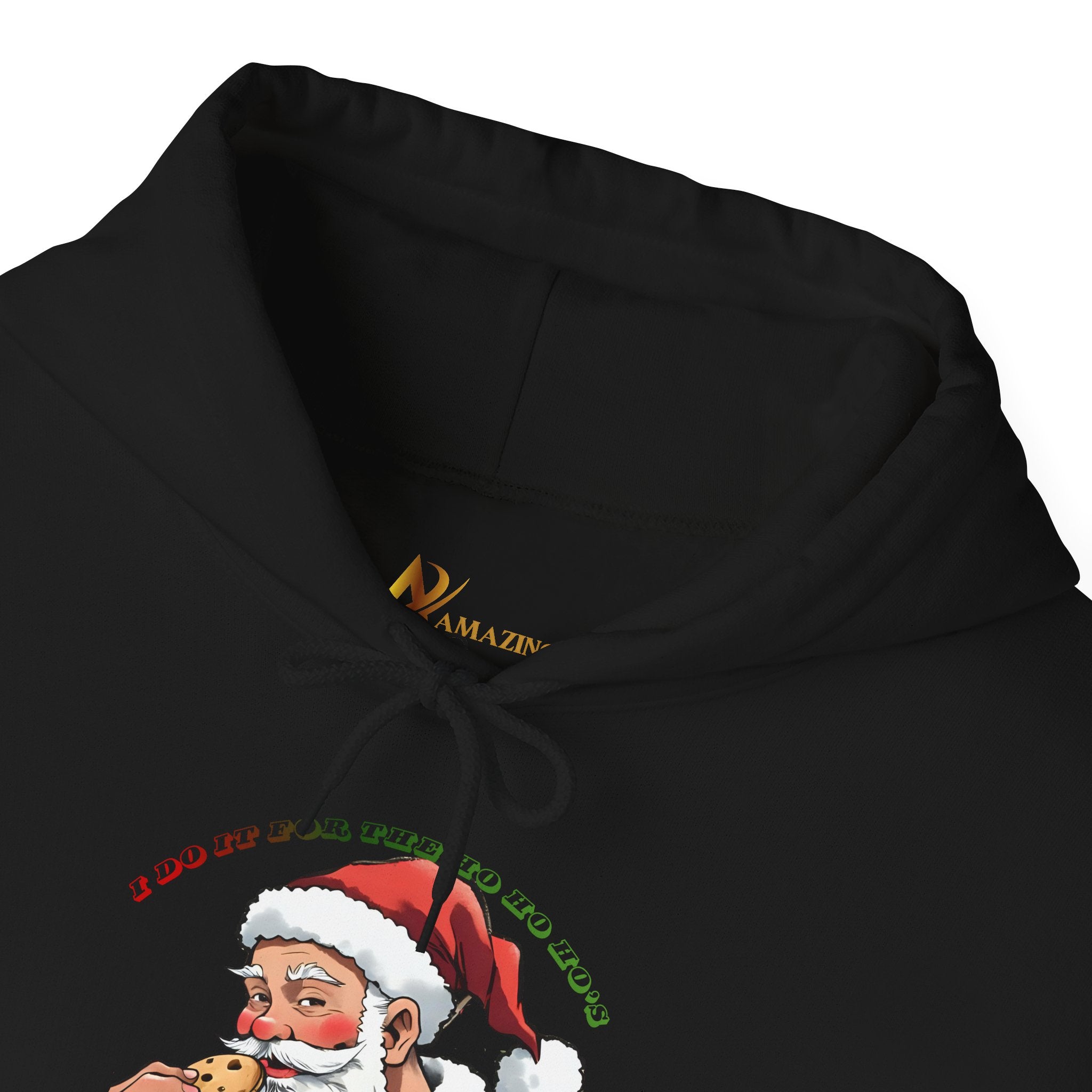 Adult Themed Santa Cookie Hoodie – 'I Do It For The Ho Ho Ho's' Christmas Attire