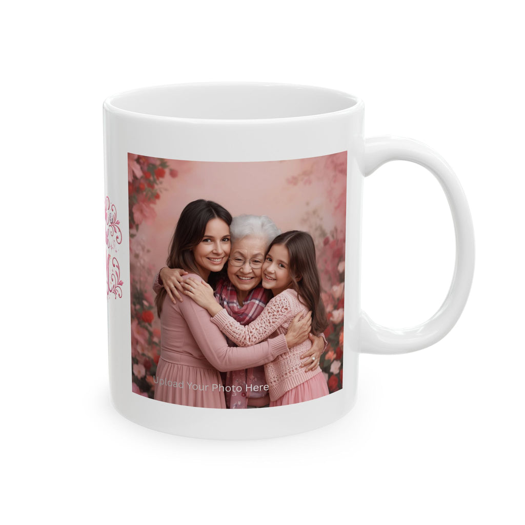Warmth Begins With Mom Ceramic Mug — Mother's Day Floral Coffee Cup (11oz/15oz)