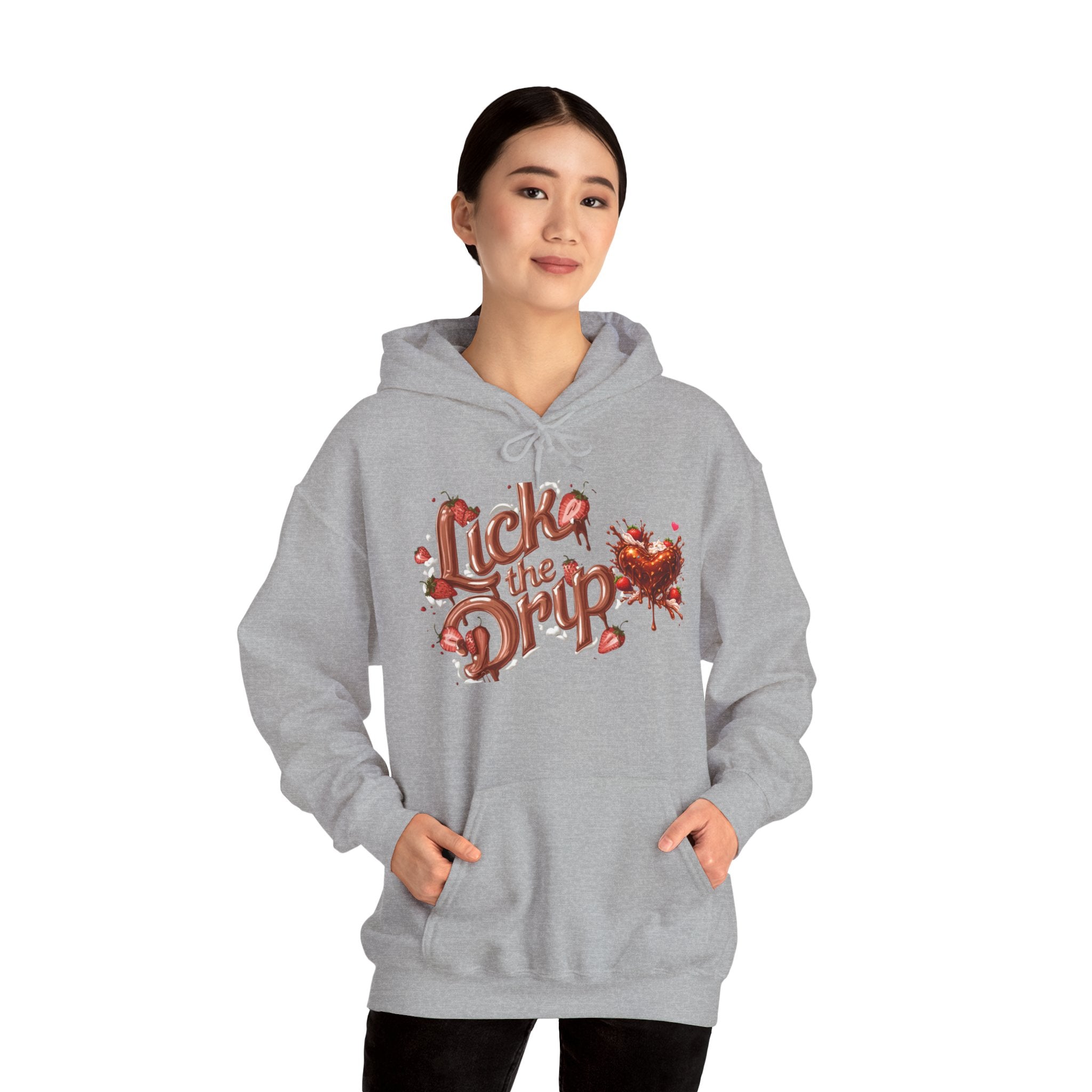 Dripping Heart Graphic Hoodie | Valentine's Day Heart Drip Design