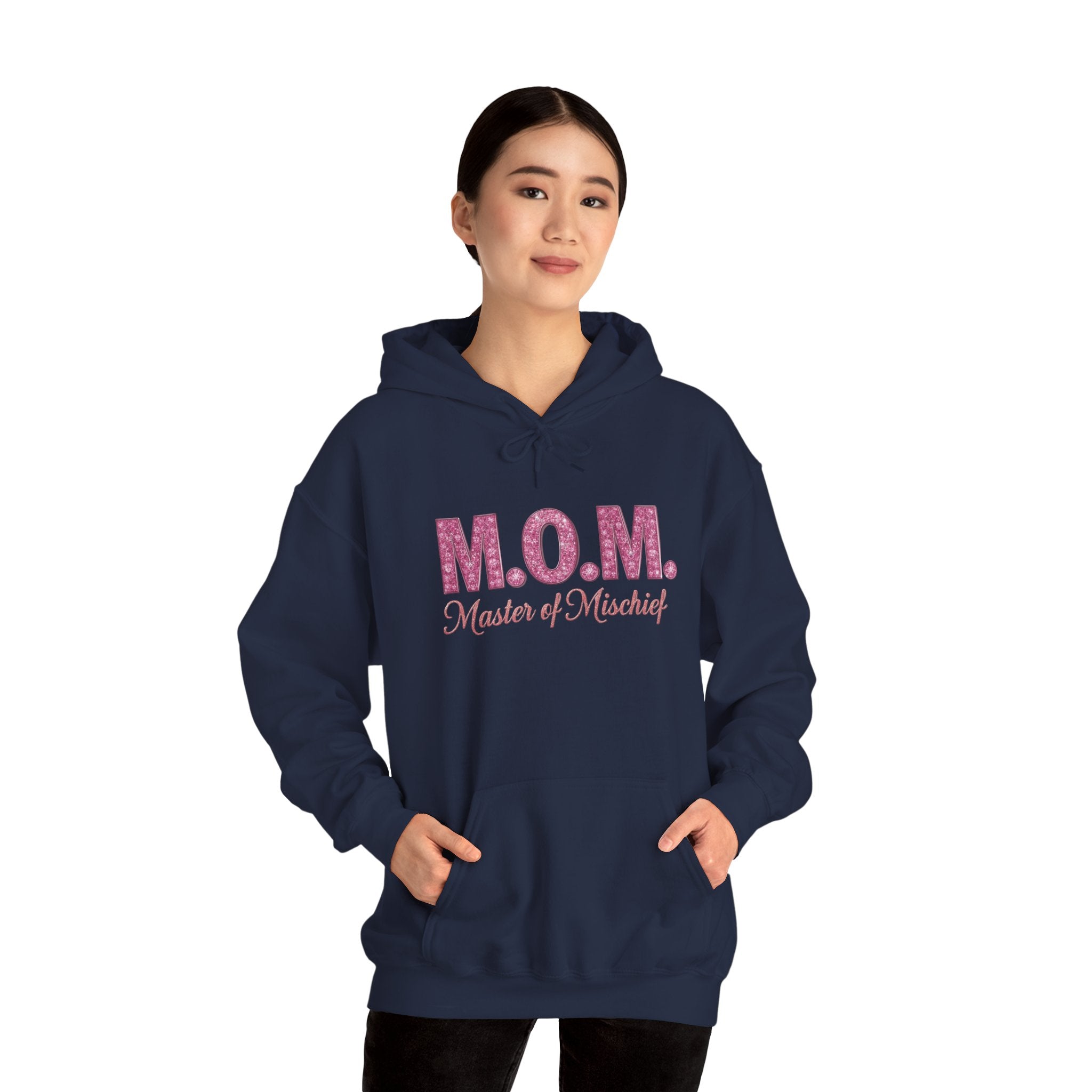 Mom Hoodie — "M.O.M. Master of Mischief" Graphic Mother's Day Pullover