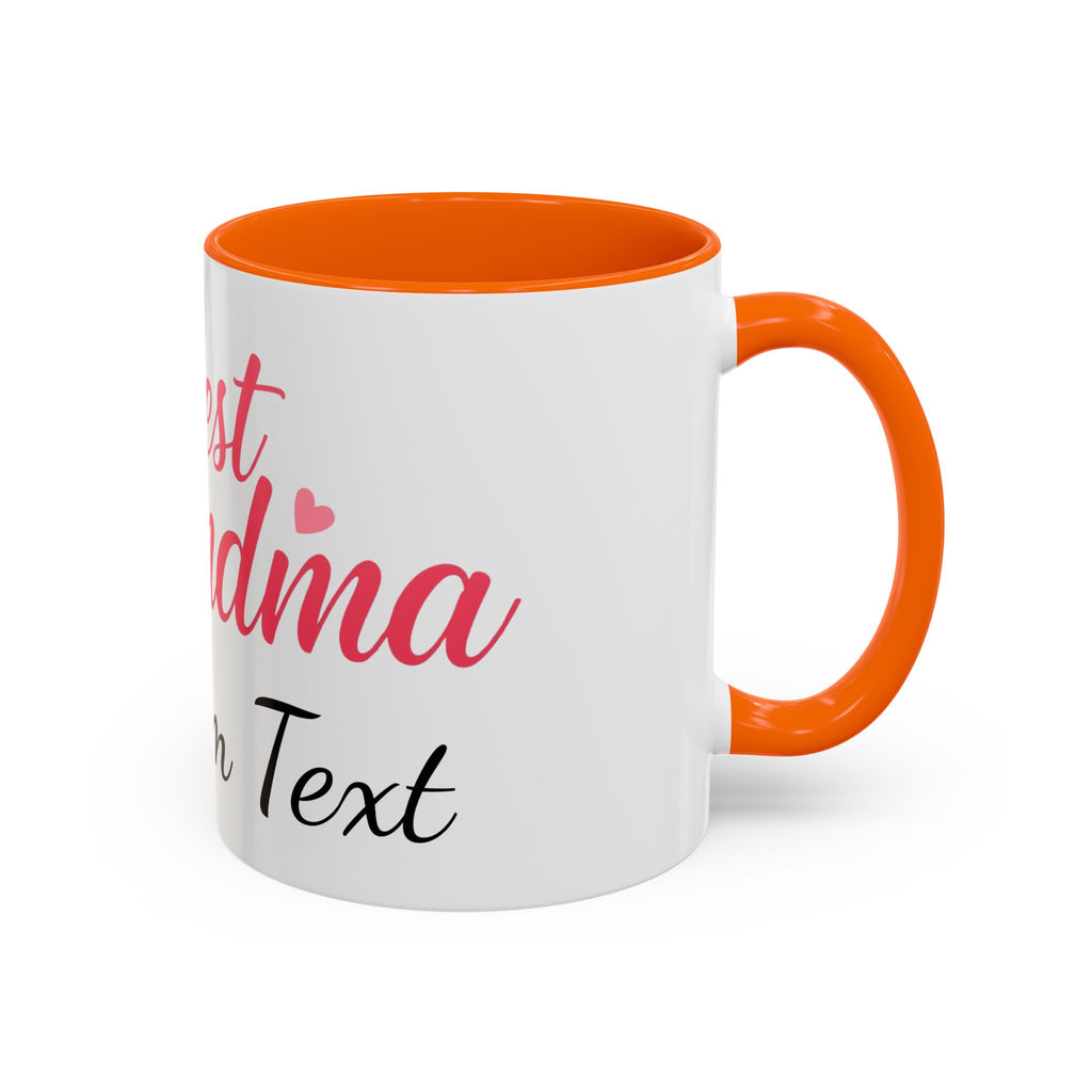 Best Grandma Custom Text Accent Coffee Mug — Personalized Gift for Grandmothers