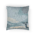 Snowman Woven Pillow — Serene snowy day