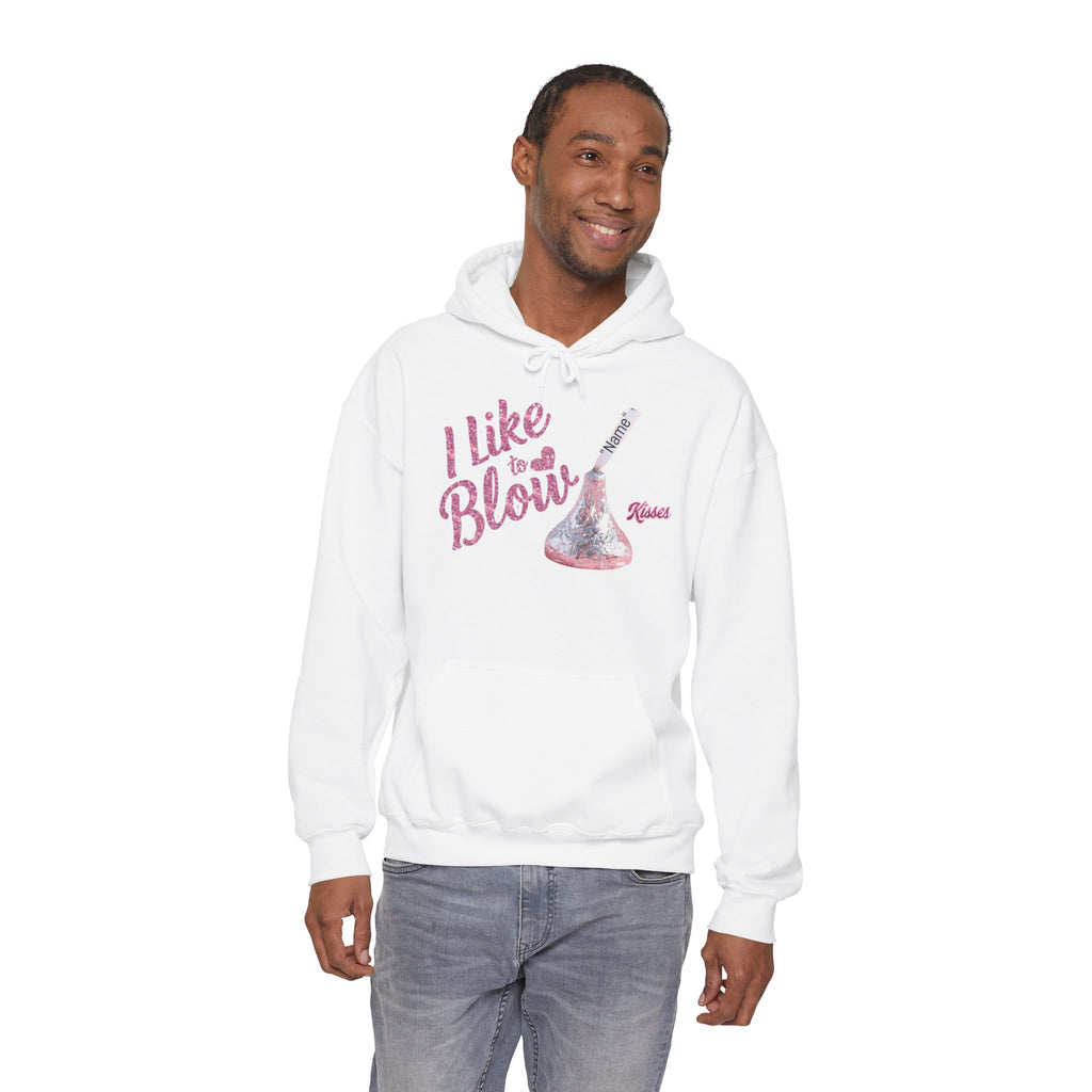 Personalized Valentines Hoodie, Kiss