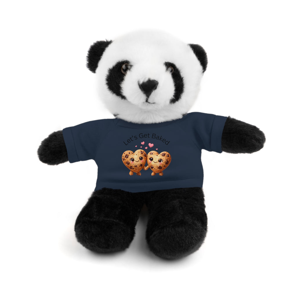 Plush Animal with "Let's Get Baked" Cookie Tee Stuffed Animal