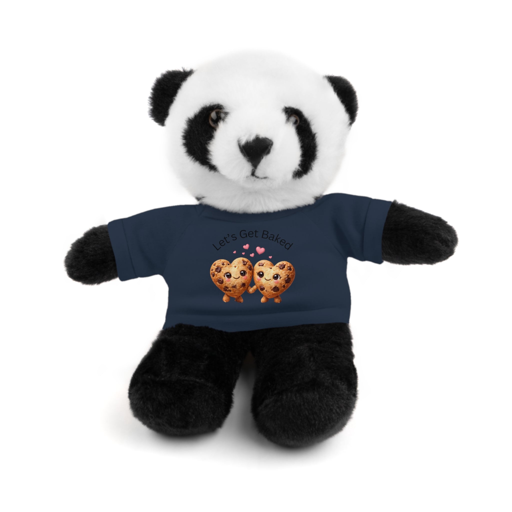 Plush Animal with "Let's Get Baked" Cookie Tee Stuffed Animal