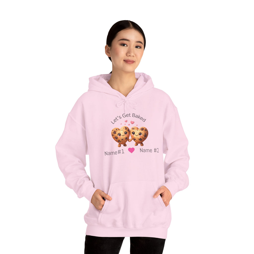 Let's Get Baked Cookie Hoodie — Personalized Couple Sweatshirt
