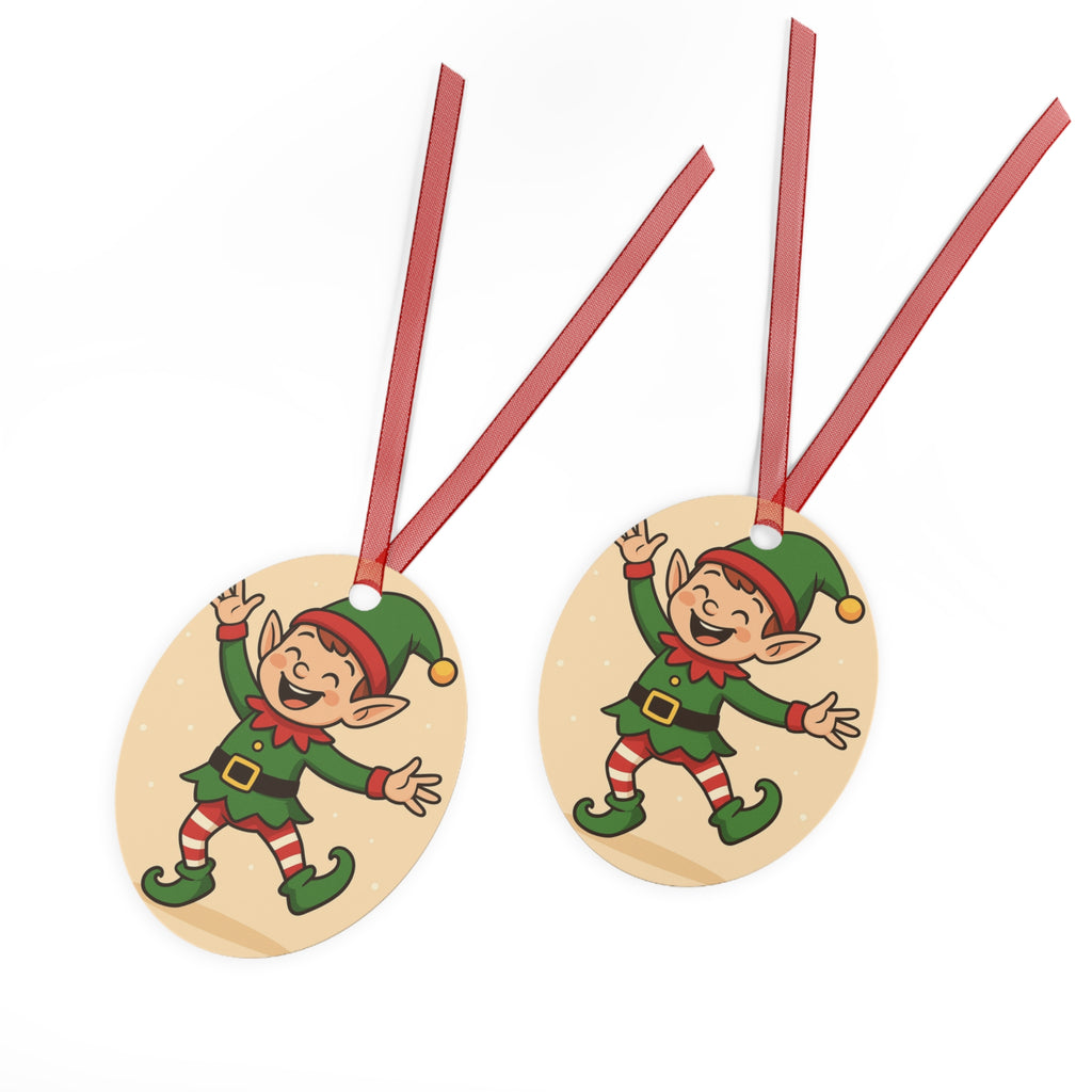 Dancing Elf Bell Metal Ornament – Cute Christmas Tree Decoration