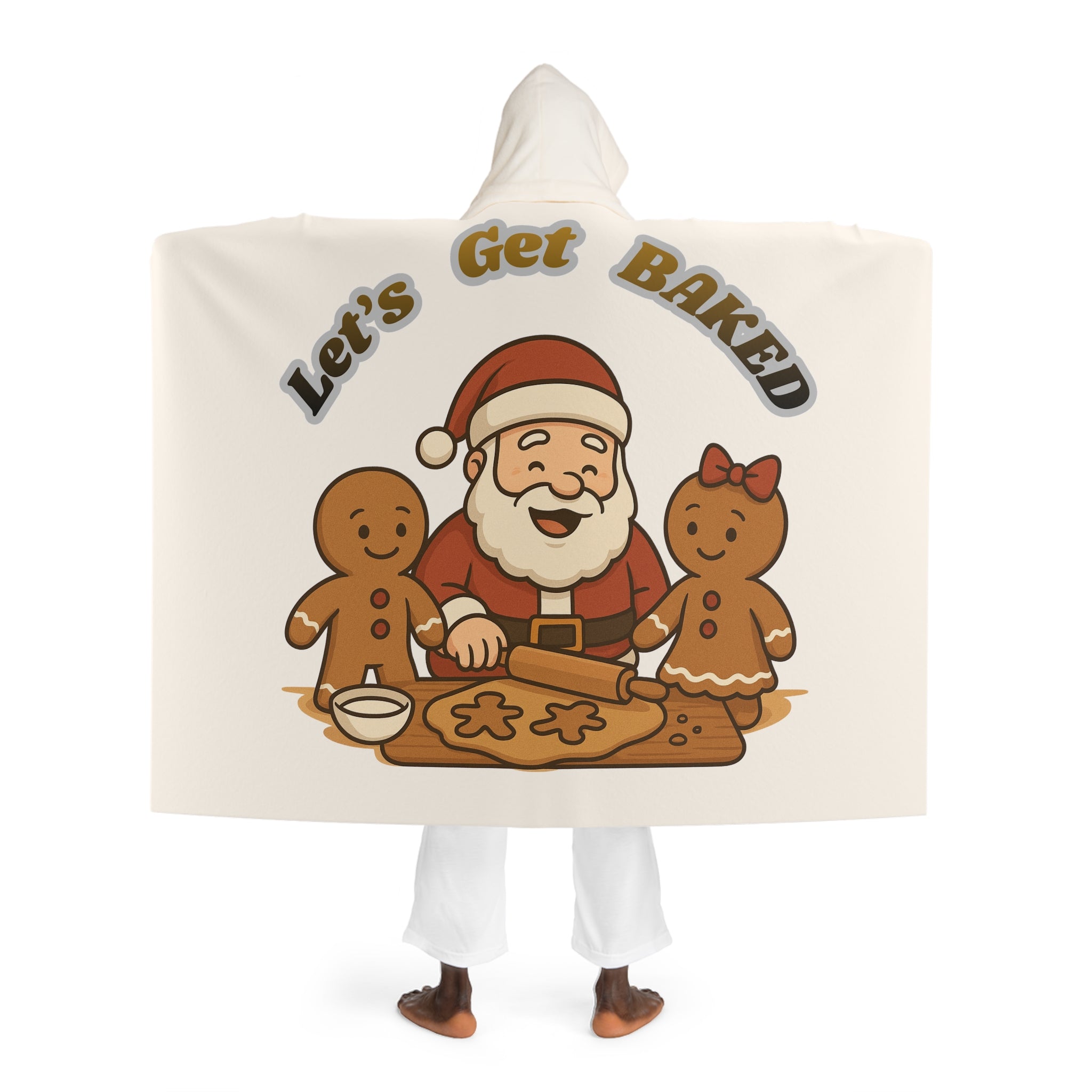 Hooded Sherpa Fleece Blanket