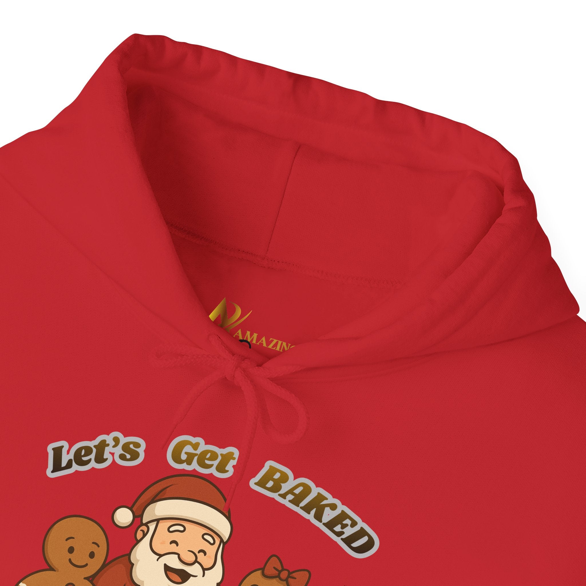 Adult Themed Santa Baking Hoodie — 'Let’s Get Baked' Christmas Attire