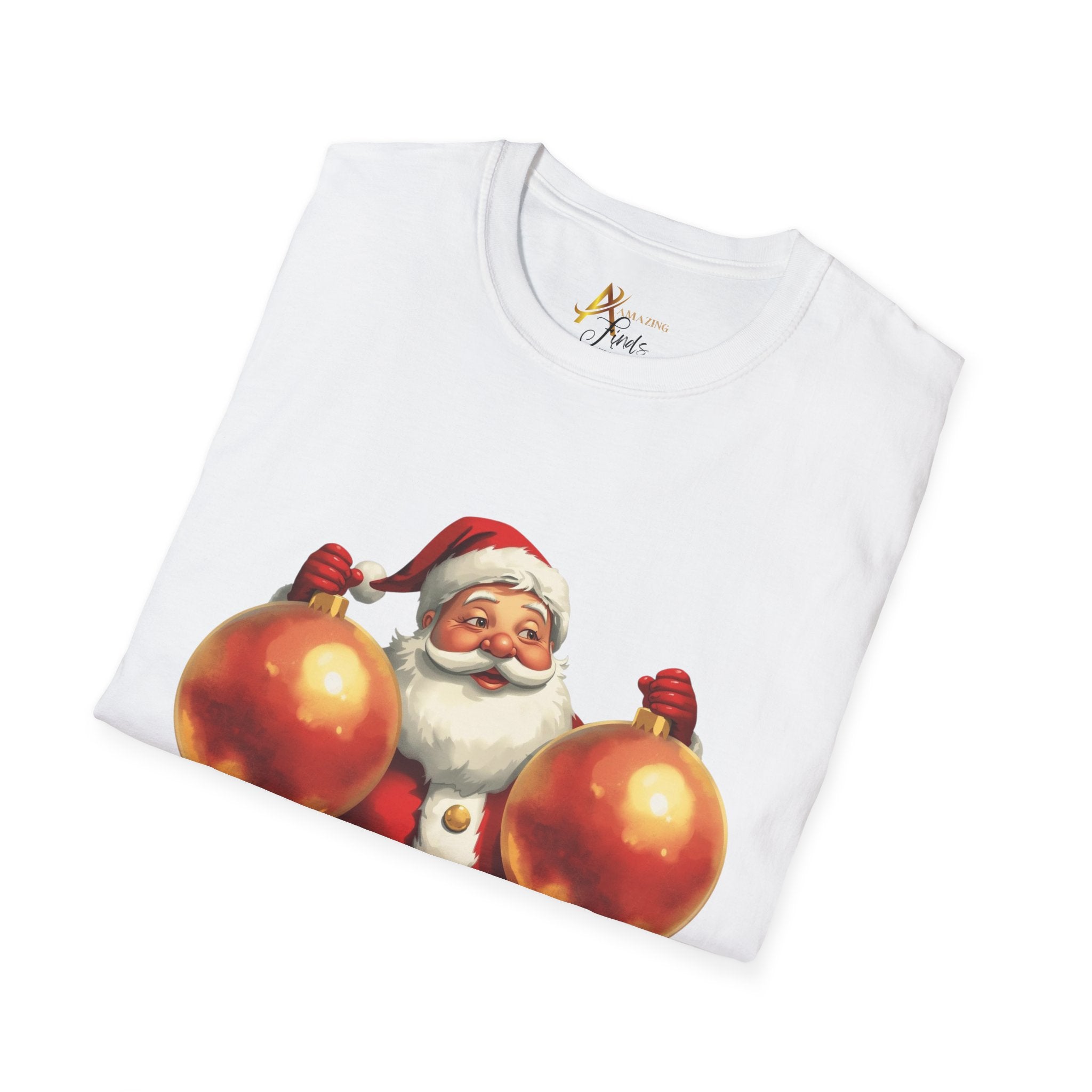 Adult Themed Ornaments Santa T-Shirt – ‘Balls Deep Into Christmas’ Christmas Attire