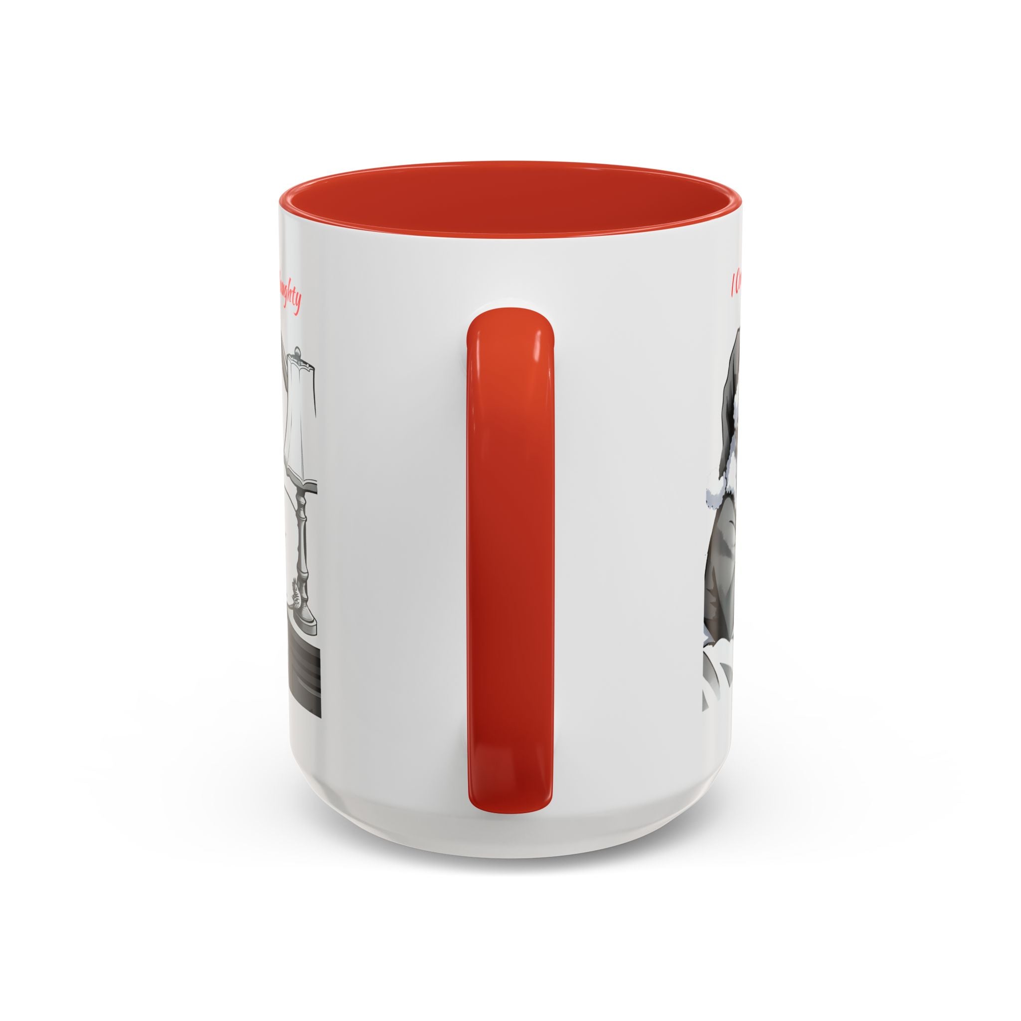 Santa Naughty Coffee Mug - "I Come When You're Naughty" Holiday Accent Mug (11/15oz)