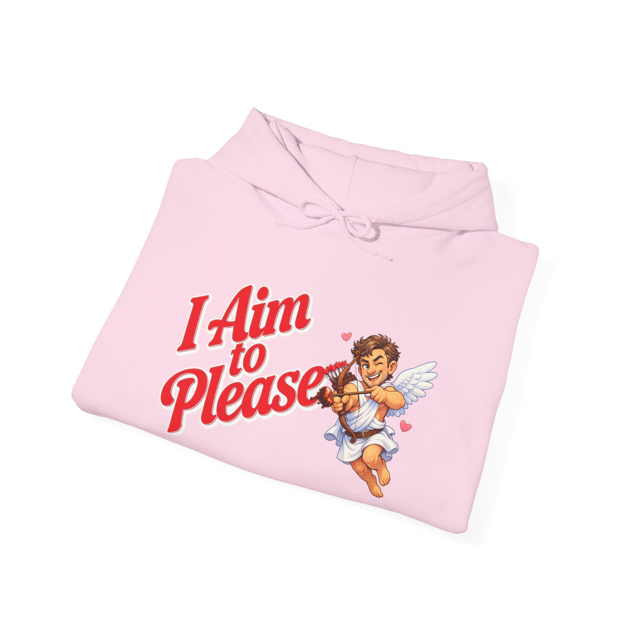 Valentines Day Cupid Hoodie - "I Aim To Please"