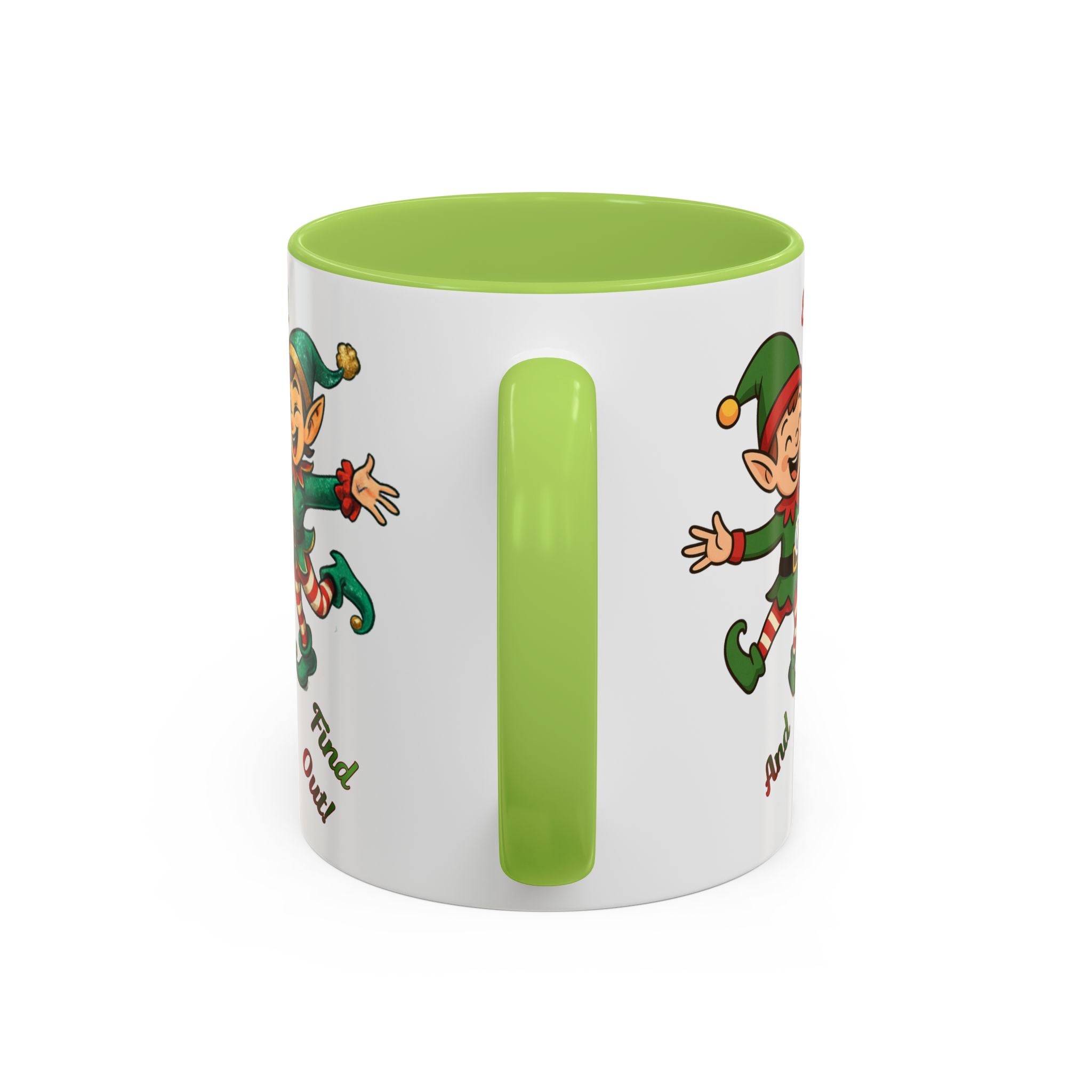 Funny Christmas Elf Holiday Mug (11/15oz) - 'Elf Around and Find Out' Christmas Mug