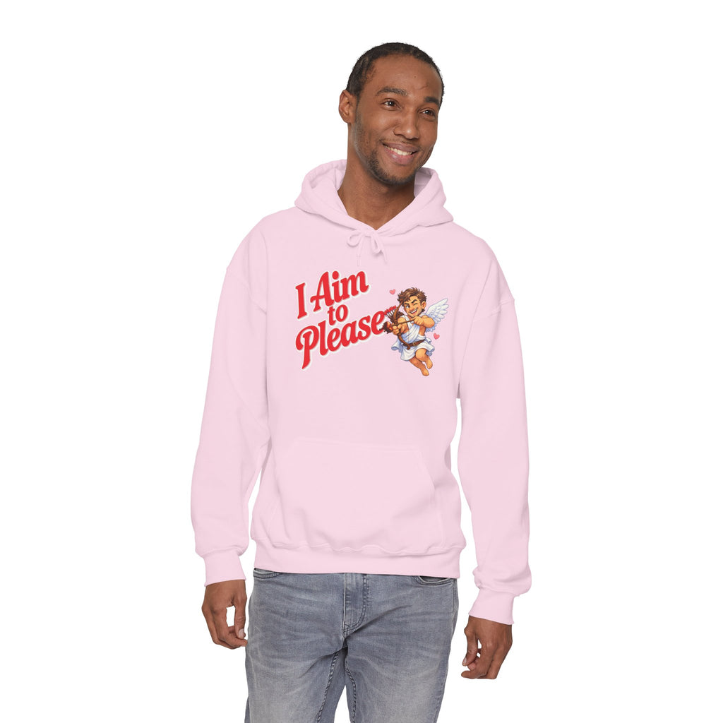 Valentines Day Cupid Hoodie - "I Aim To Please"