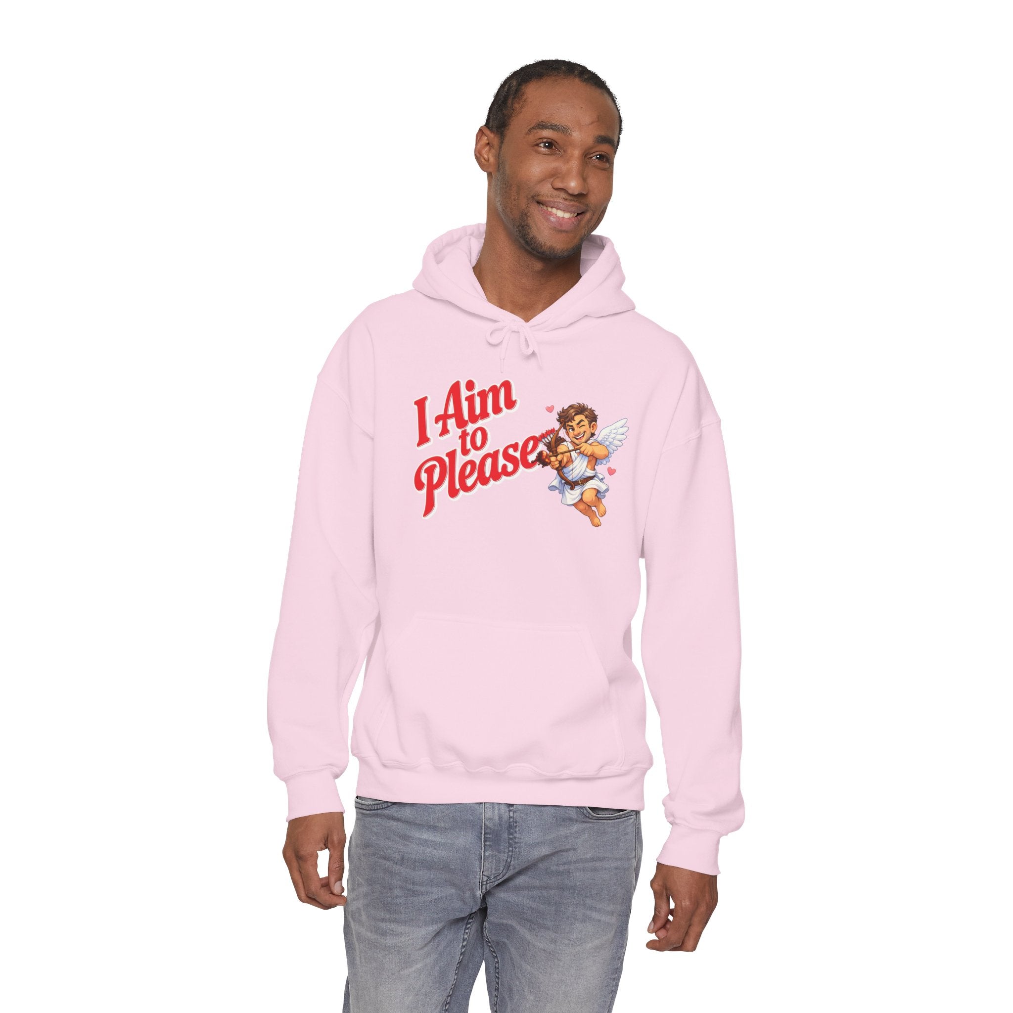 Valentines Day Cupid Hoodie - "I Aim To Please"