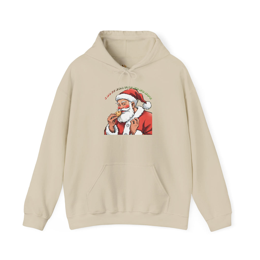 Adult Themed Santa Cookie Hoodie – 'I Do It For The Ho Ho Ho's' Christmas Attire
