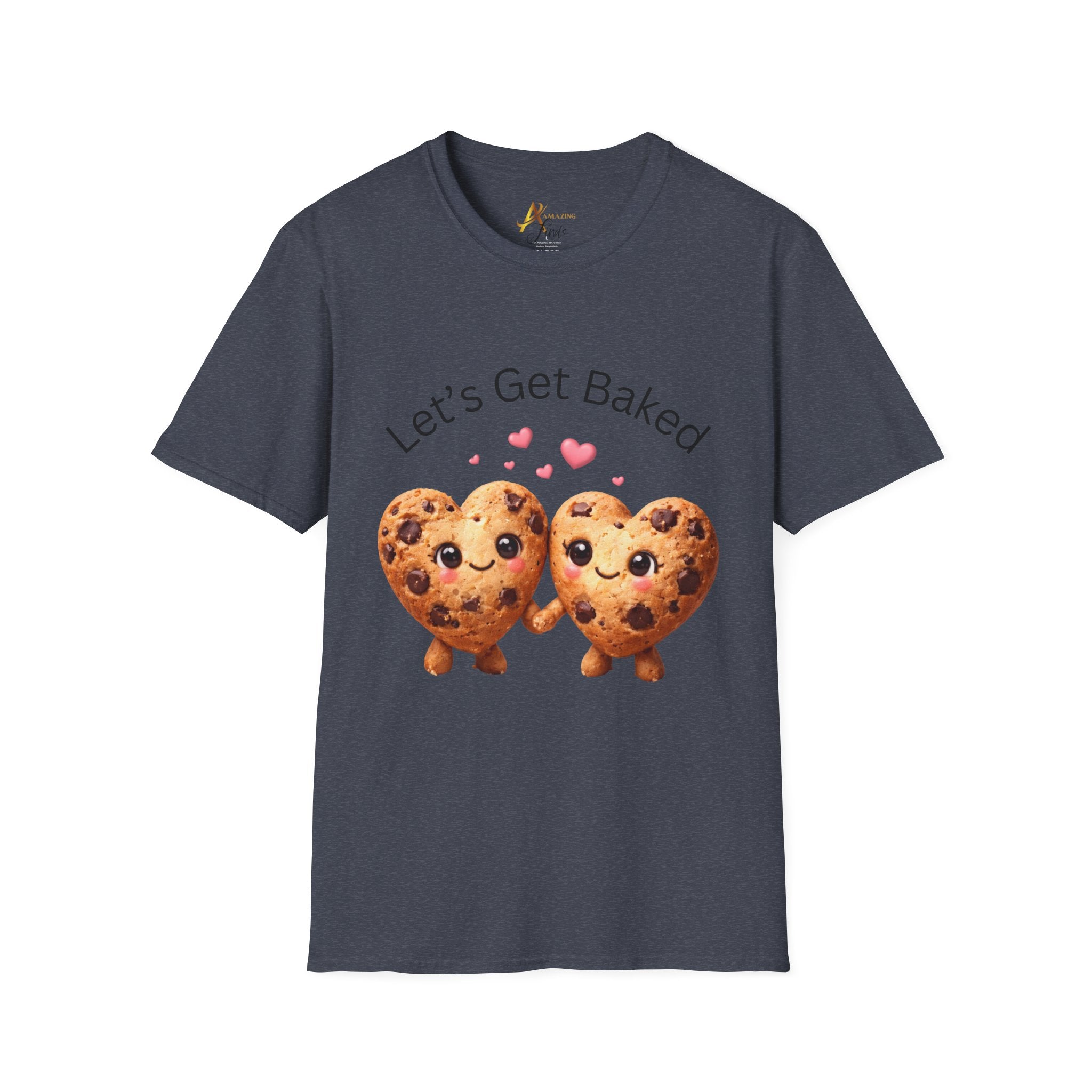 Let's Get Baked Cookie Hearts T-Shirt