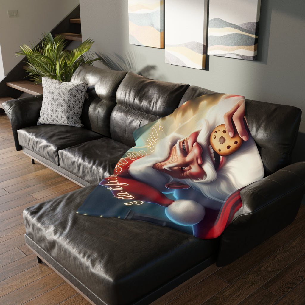 Christmas Santa "Eat Cookie" Blanket — "I Do It For The HO HO HO's'" Throw