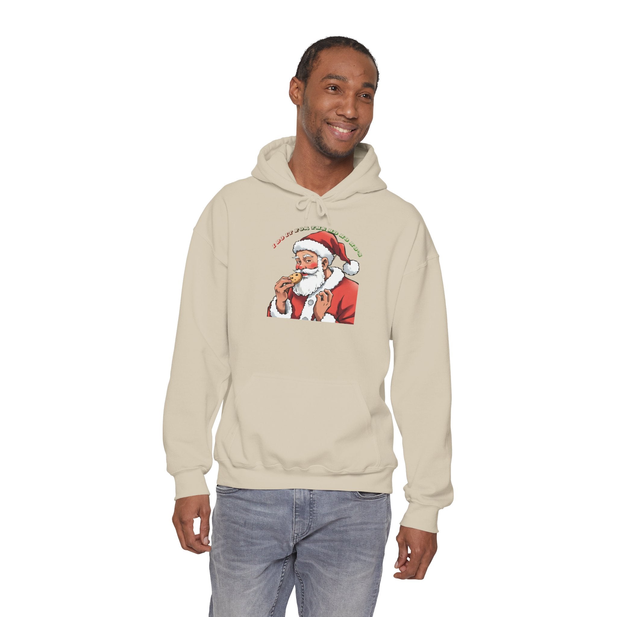 Adult Themed Santa Cookie Hoodie – 'I Do It For The Ho Ho Ho's' Christmas Attire