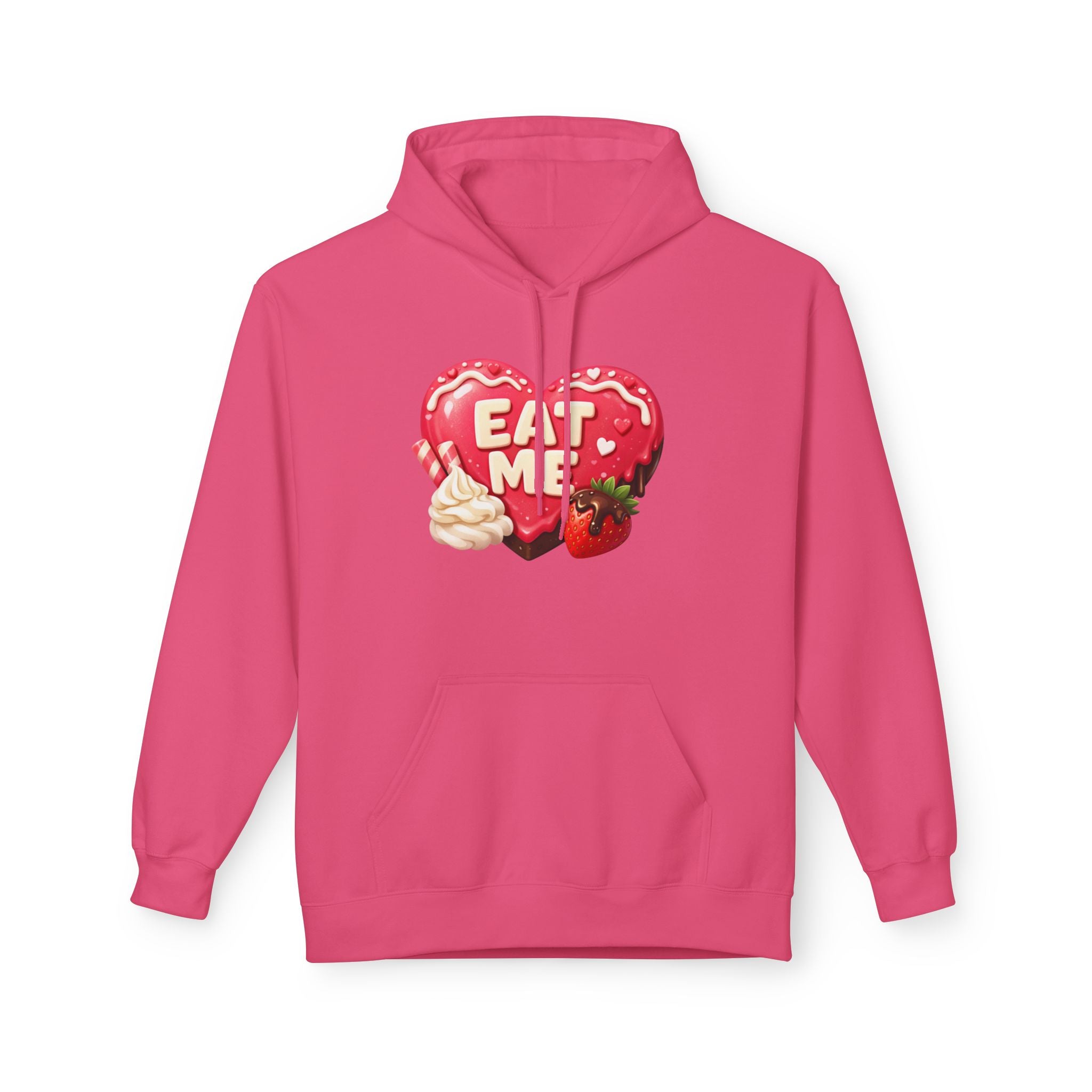 Valentine’s 'Eat Me' Strawberry Donut Hoodie — Cute Heart Pullover