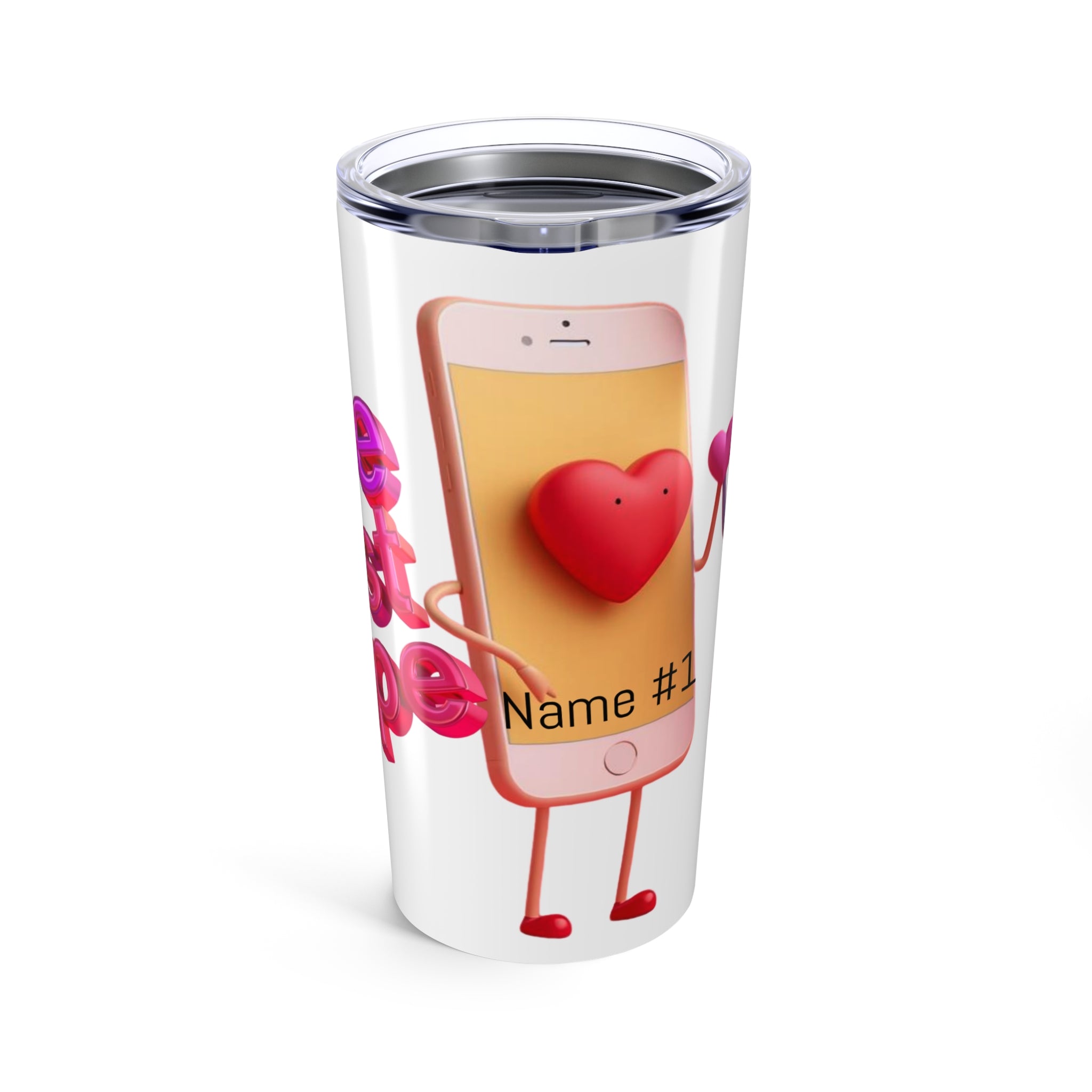 Personalized Valentine's Heart Tumbler 20oz